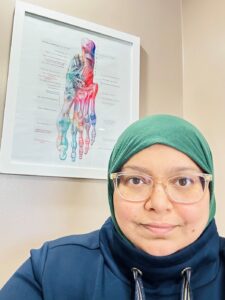 Maple Foot & Orthotic Clinic is a professional chiropody clinic - female doctor